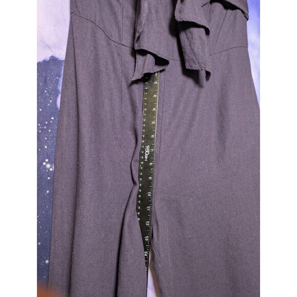 Gypsies & Moondust Purple Strapless Wide Leg Jumpsuit Size Small/Med Linen Blend - Picture 8 of 9